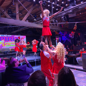 GMCLA competes in Drag Cheerleading event and HIV/AIDS Wellness Fundraiser at The Abbey