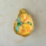 Thumbnail: Orange Citrus Oyster Shell Jewelry Dish