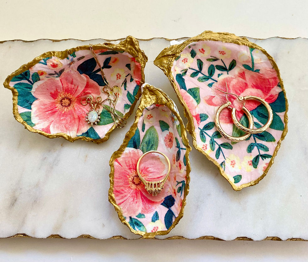 Thumbnail: Peony Oyster Shell Ring Dish