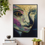 Thumbnail: DAWNED – Original Contemporary Portrait Painting by Tasha Felder | Gold Leaf