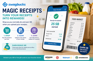 Maximize Your Savings by Scanning Receipts for Money with Swagbucks Magic Receipts