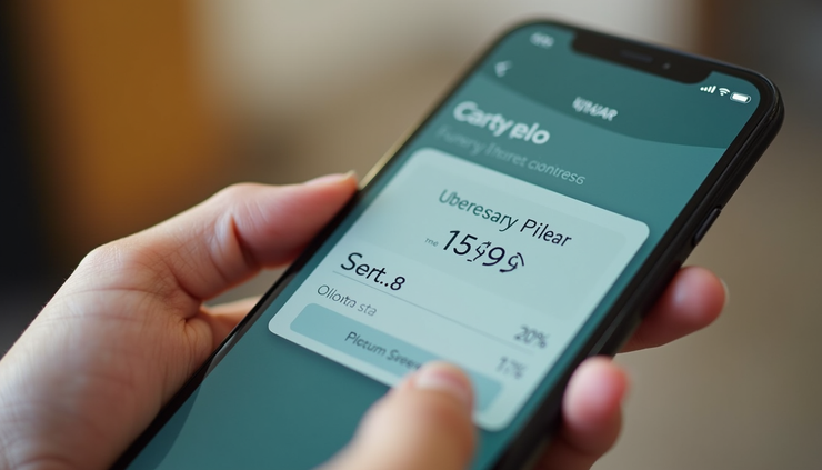Close-up view of a smartphone showing Wise app currency conversion screen