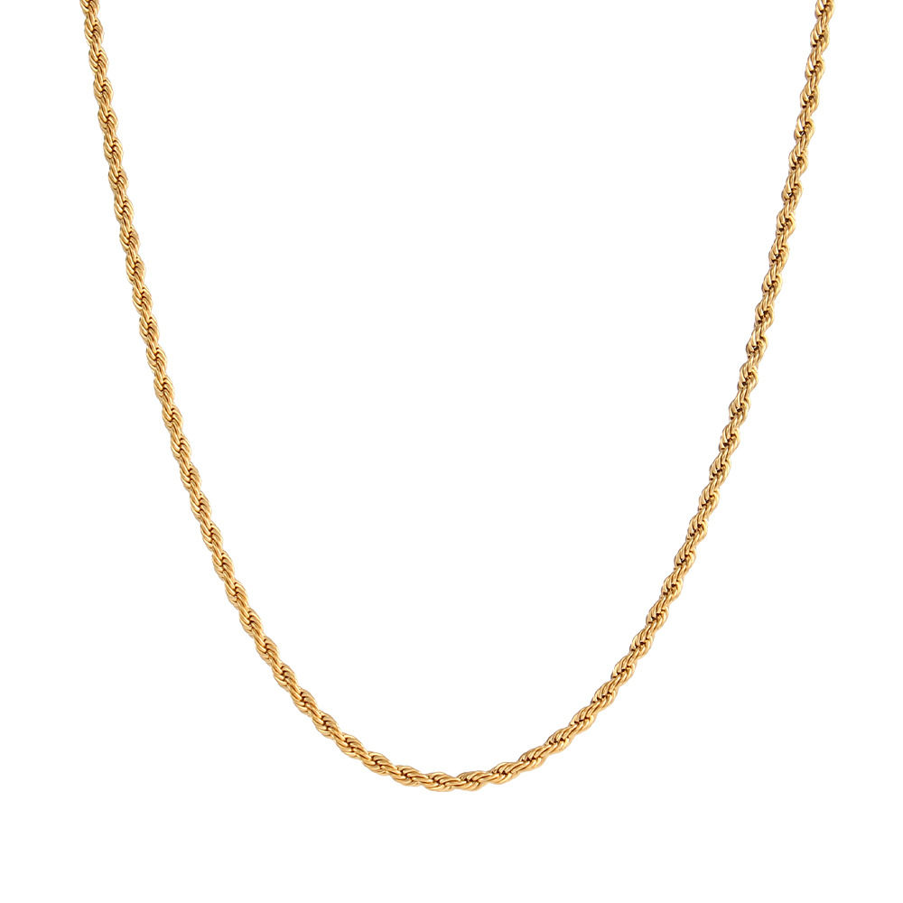 Micro Twist Chain Necklace