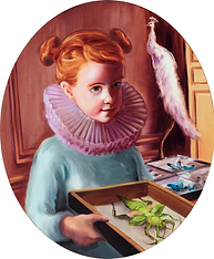 Sala Lieber, Im Naturkundemuseum, 2020, Öl auf Leinwand, 60 x 50 cm