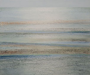 Untiefen - Watt I, Acryl auf Leinwand, 50 x 60 cm