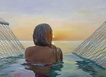 Sonnenuntergang, 2026, Öl auf Leinwand, 130 x 180 cm
