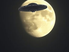Miles Wide UFOs Near the Moon?