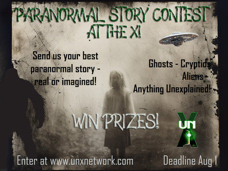 Paranormal Writing Contest at the X