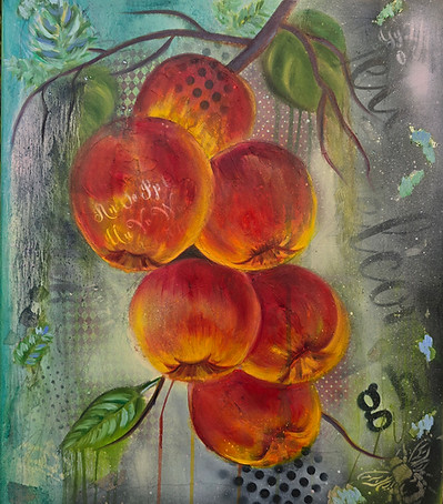 red apples on the tree
