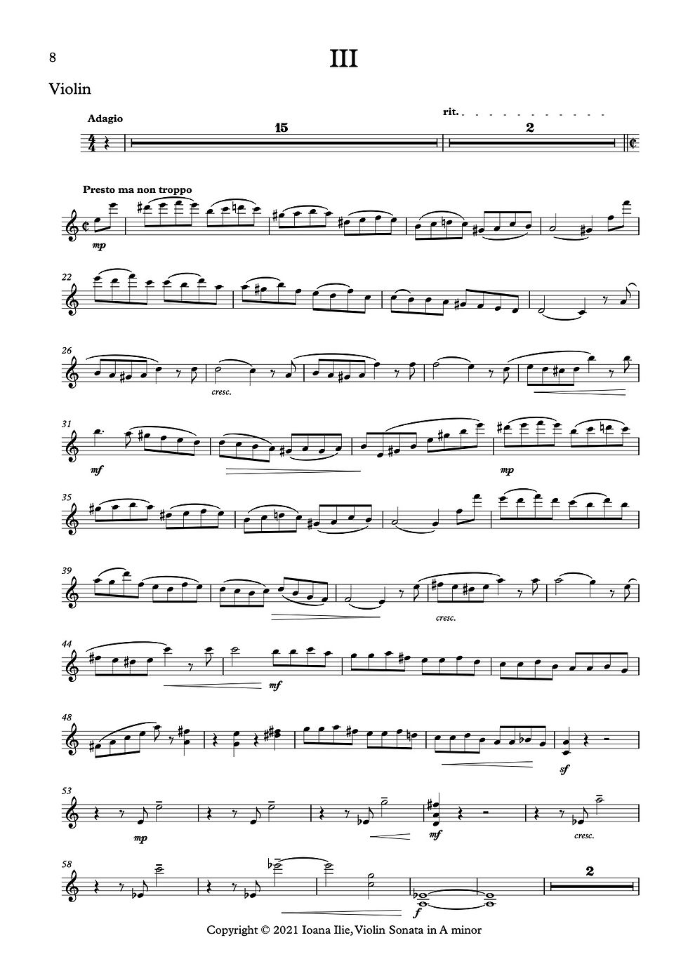 Thumbnail: Sonata for Violin and Piano in A minor (2003)