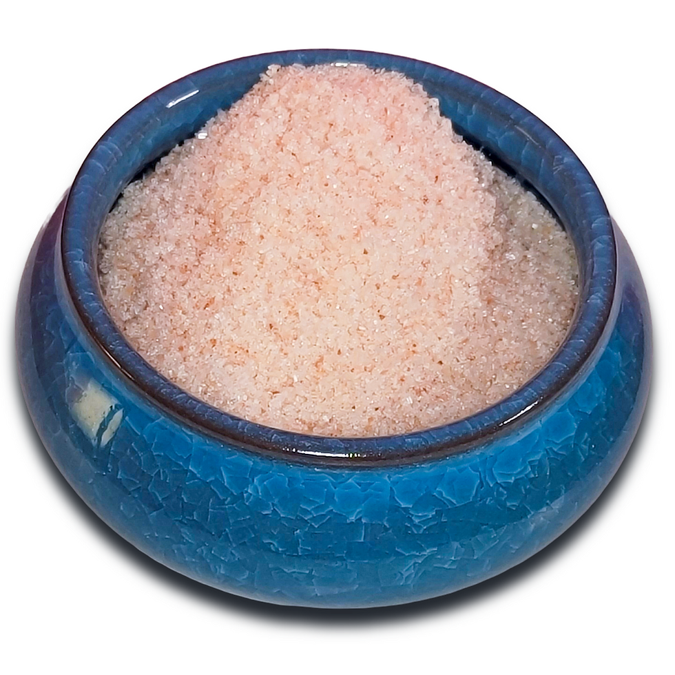 GMG's Mercury Retrograde Bath Salts resting in a blue dish