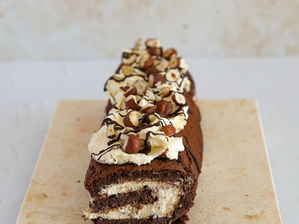Chocolate, Espresso & Hazelnut Roulade