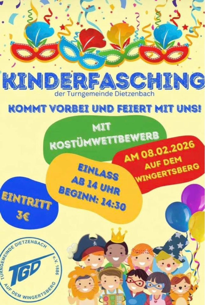 Kinderfasching Dietzenbach TGD 