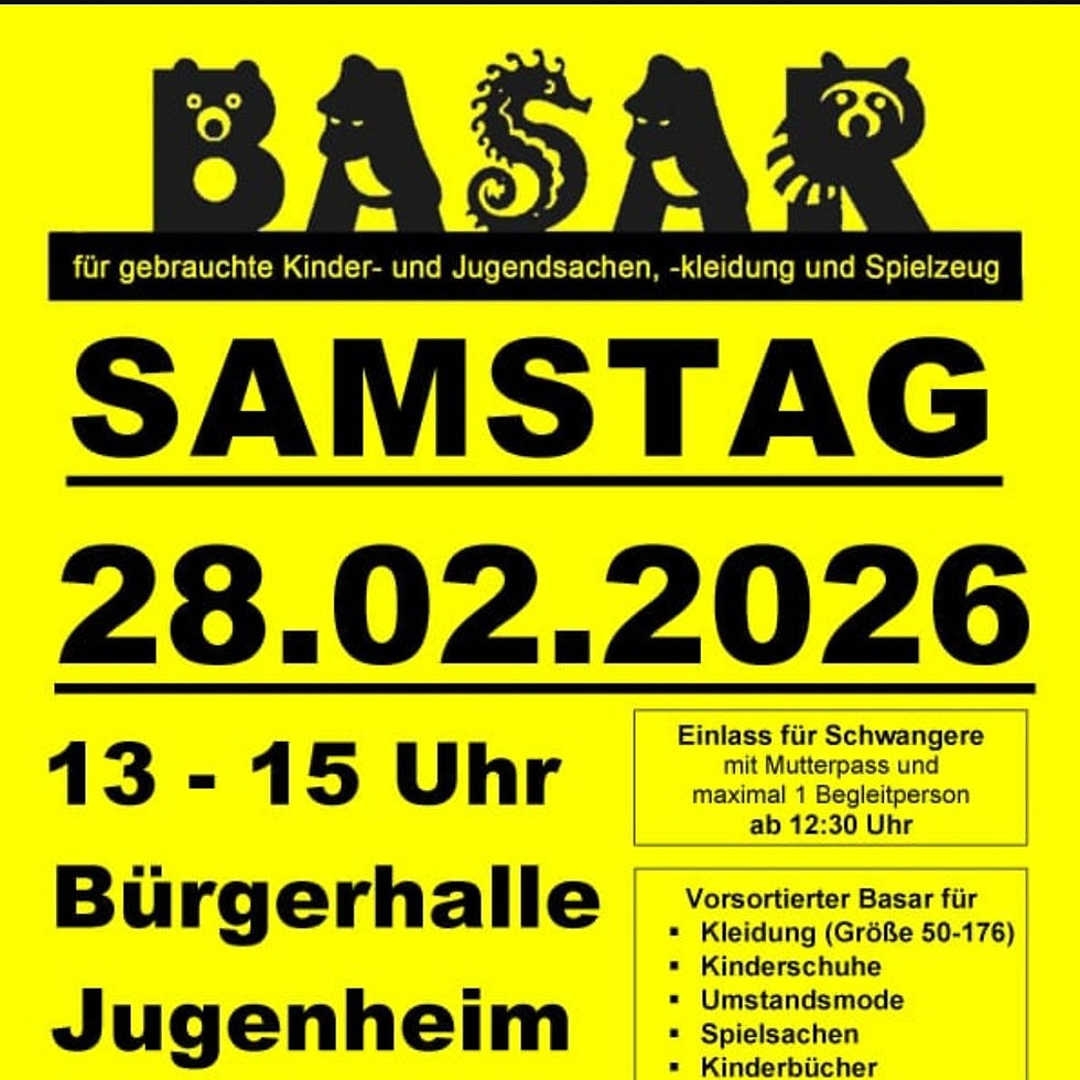 Basar für gebrauchte Kindersachen+Spielz