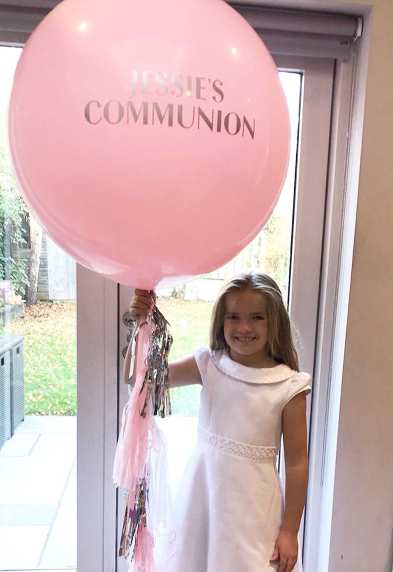 Thumbnail: Personalised Communion Giant Balloon - including delivery (sorry Dublin only)