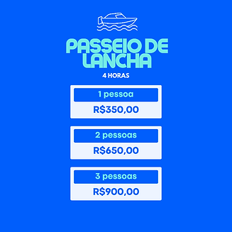 Valor Passeio de Barco Ilhas Tijucas