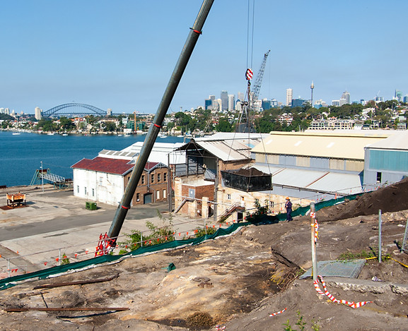 Cockatoo Island naval shipyard.
