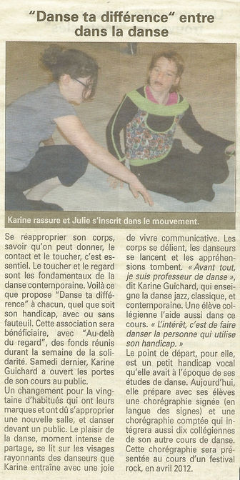 JUSTINE ENTRE DANS LA DANSE AVEC "DANSE TA DIFFÉRENCE"