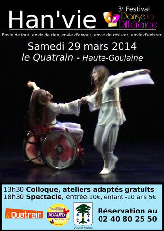 3è Festival Danse ta Différence à Haute-Goulaine - Samedi 29 mars 2014