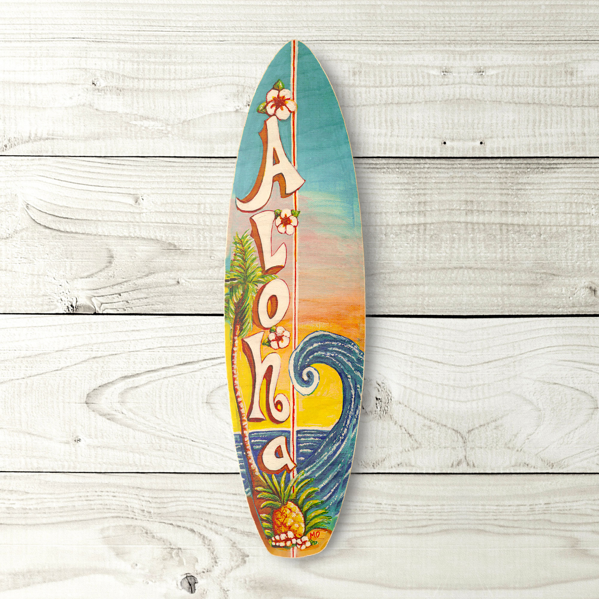 Aloha Wave Surfboard | Artopia Hawaii