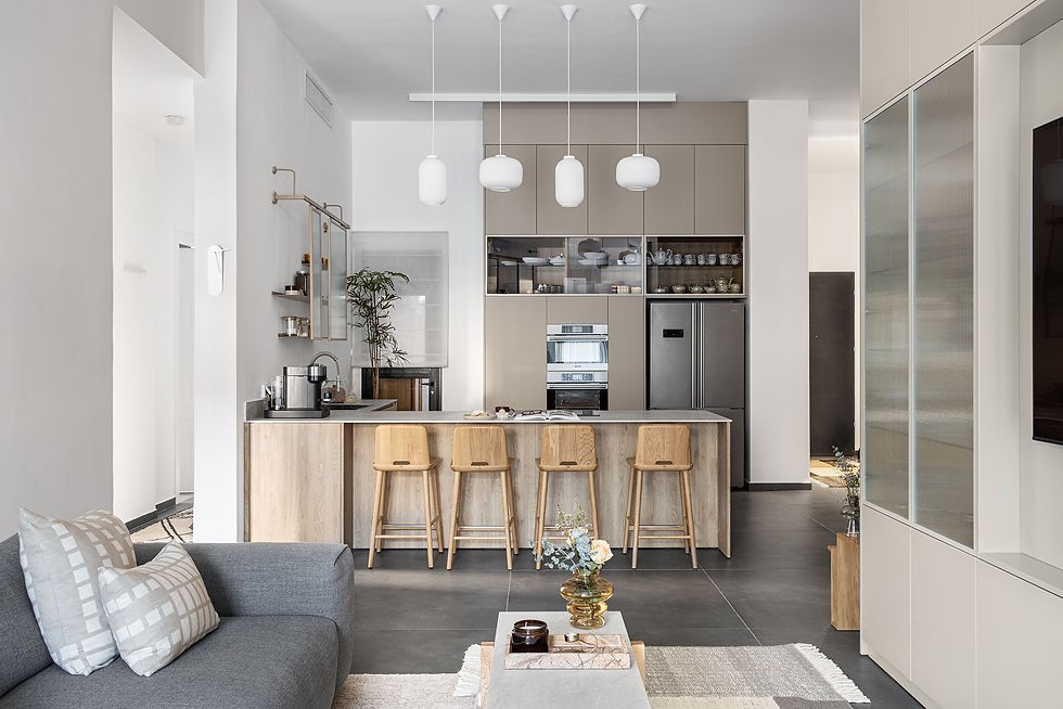 עיצוב דירת גן בהרצליה