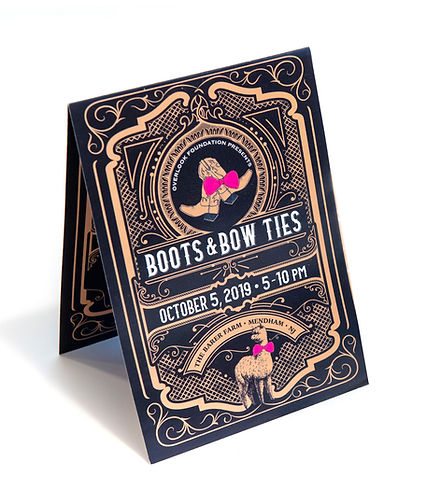 Boots & Bow Ties Gala Invitation design