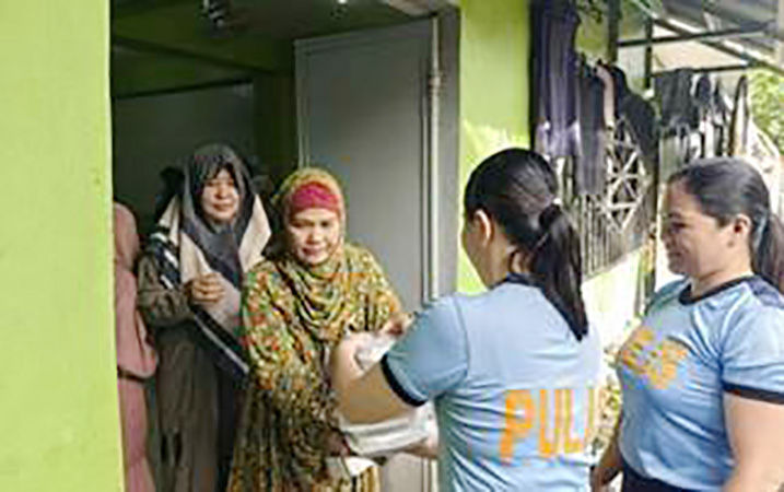 FEAST OF SACRIFICE. Police Regional Office-Bicol Region members hold a community outreach activity in observance of Eid Al-Adha (Feast of Sacrifice) at Daraga Mosque in Albay province on Friday (June 6, 2025). The activity showed respect and appreciation for the cultural and religious traditions of the Muslim community, while strengthening the bond between law enforcement and the public. (Photo courtesy of PRO-5)