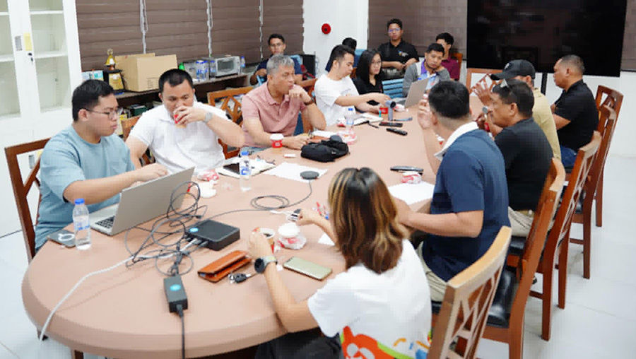 PERSONNEL from the City Disaster Risk Reduction and Management Office (CDRRMO), led by Allen Reondanga, held a coordination meeting with National Youth Day 2025 organizers headed by Fr. Dan Vegas of the Archdiocese of Caceres.