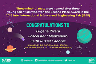 3 students from CSNHS honored
with planets bearing their names