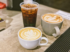 Cold Brew, Sea Salt Caramel Lette, Honey Lette