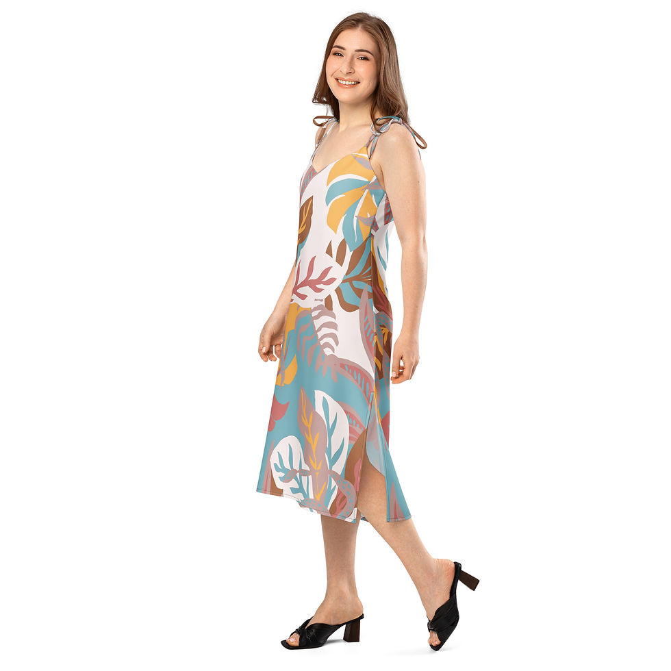 Thumbnail: Tie-strap midi dress