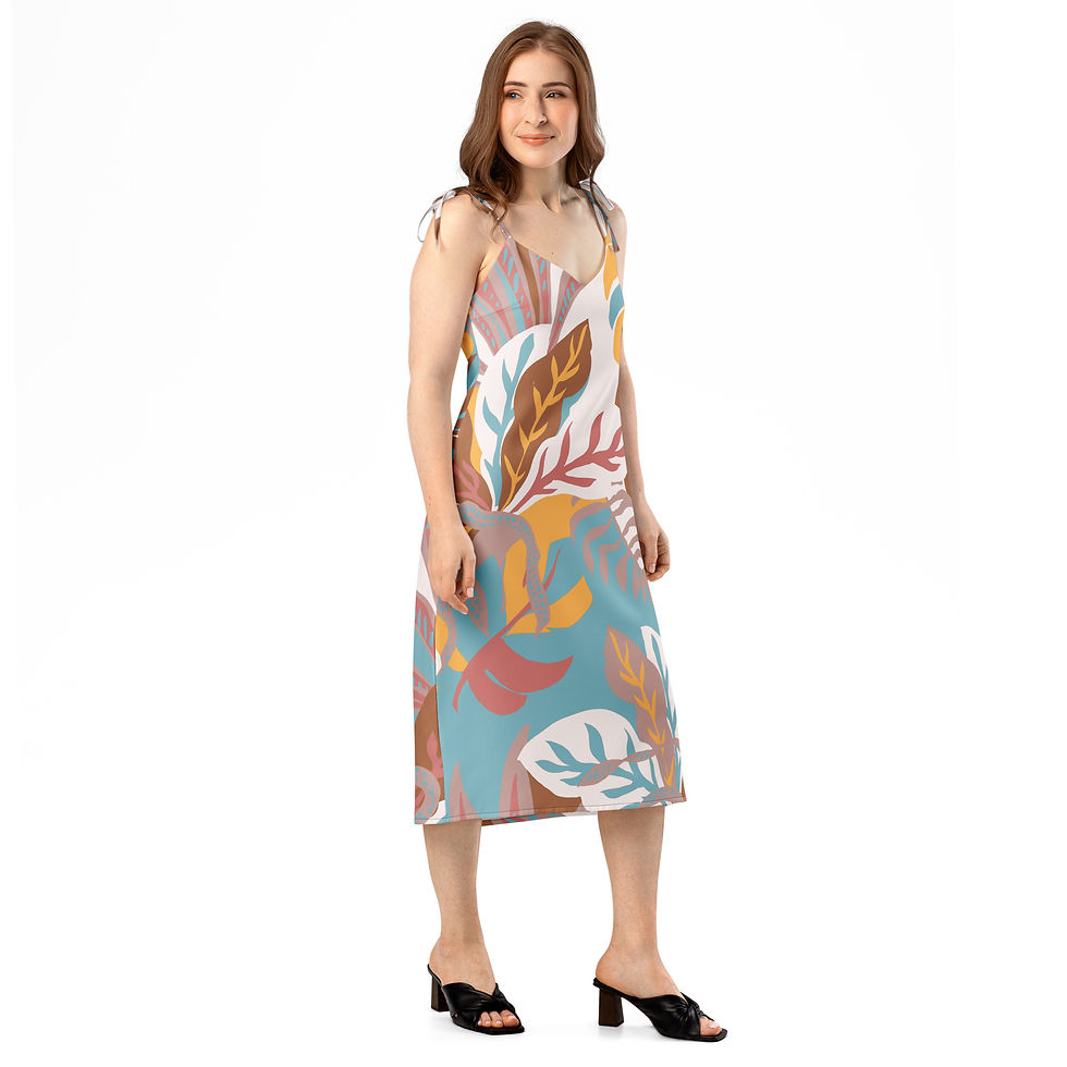 Thumbnail: Tie-strap midi dress