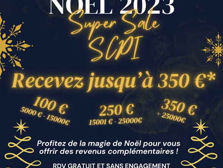 ✨ C’est bientôt Noël ! Des cadeaux vous attendent déjà chez Génération SCPI !