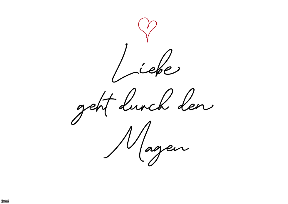 Papiertischsets Liebe geht durch den Magen FSC®-Mix