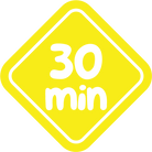 30 minutes playtime icon for STEERY storytelling game