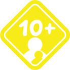 Ages 10+ icon for STEERY party game