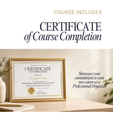 Become a Professional Organiser Course by The Organising Academy