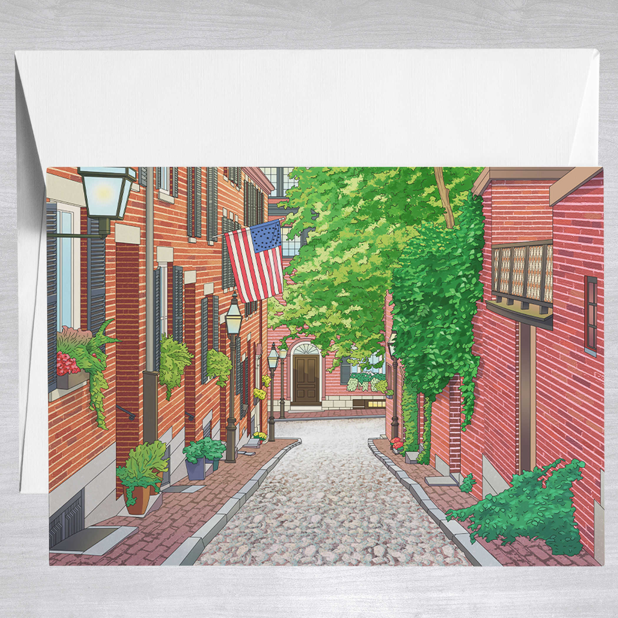 Acorn Street Notecard