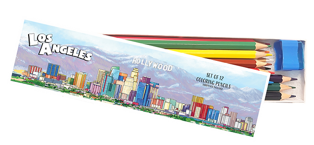 Los Angeles Coloring Pencil Set