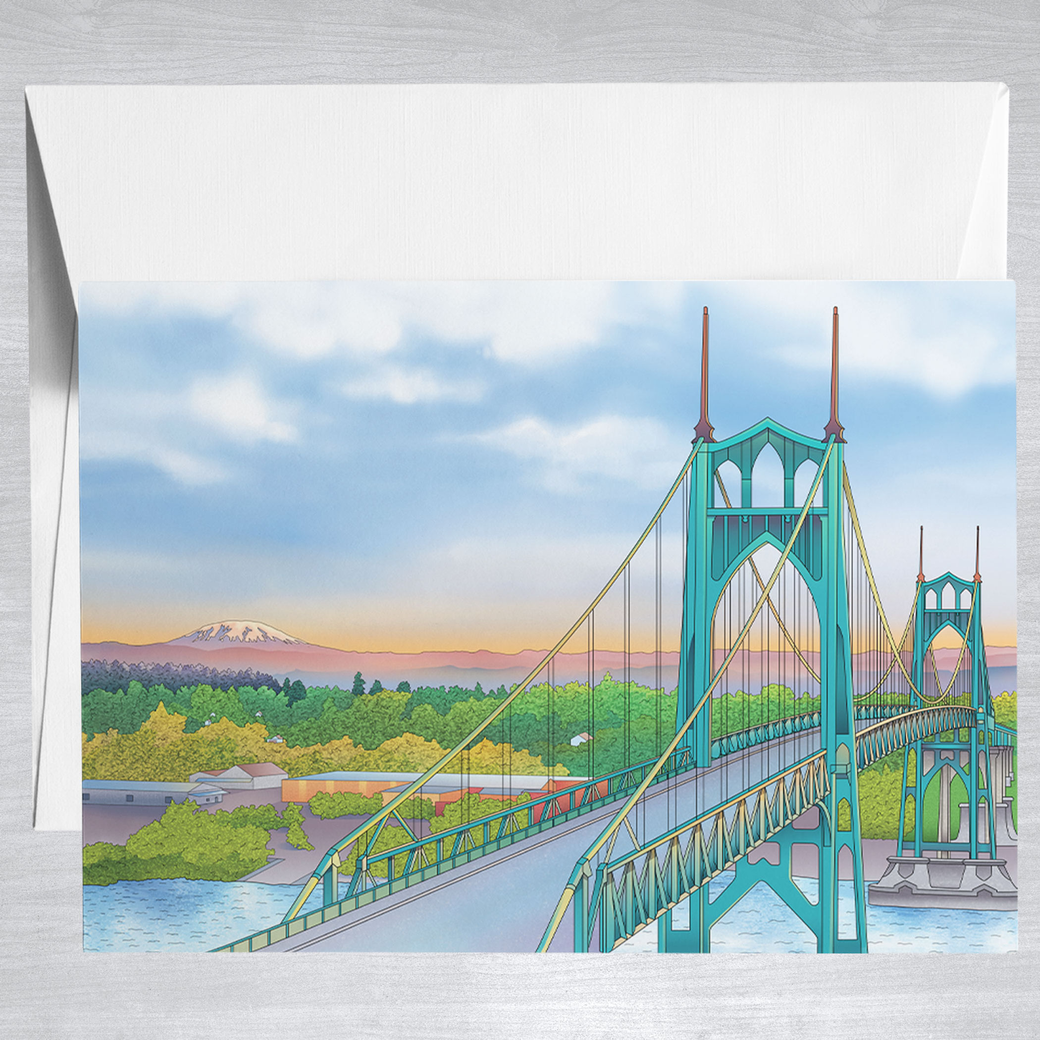 St. Johns Bridge Notecard