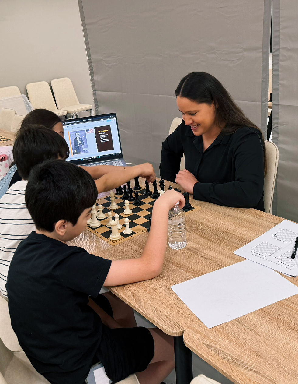 WIM Jesse February during a training session