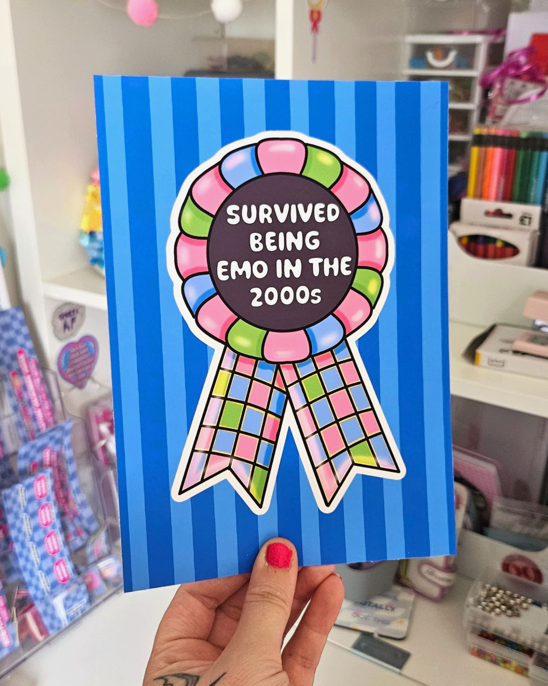 Survived Being Emo Print (Blue)