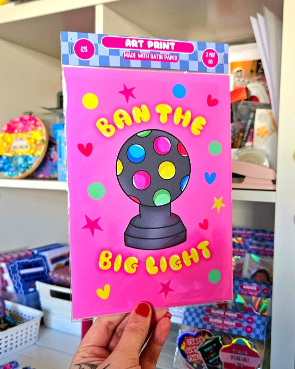 Thumbnail: Ban The Big Light Print (Pink)