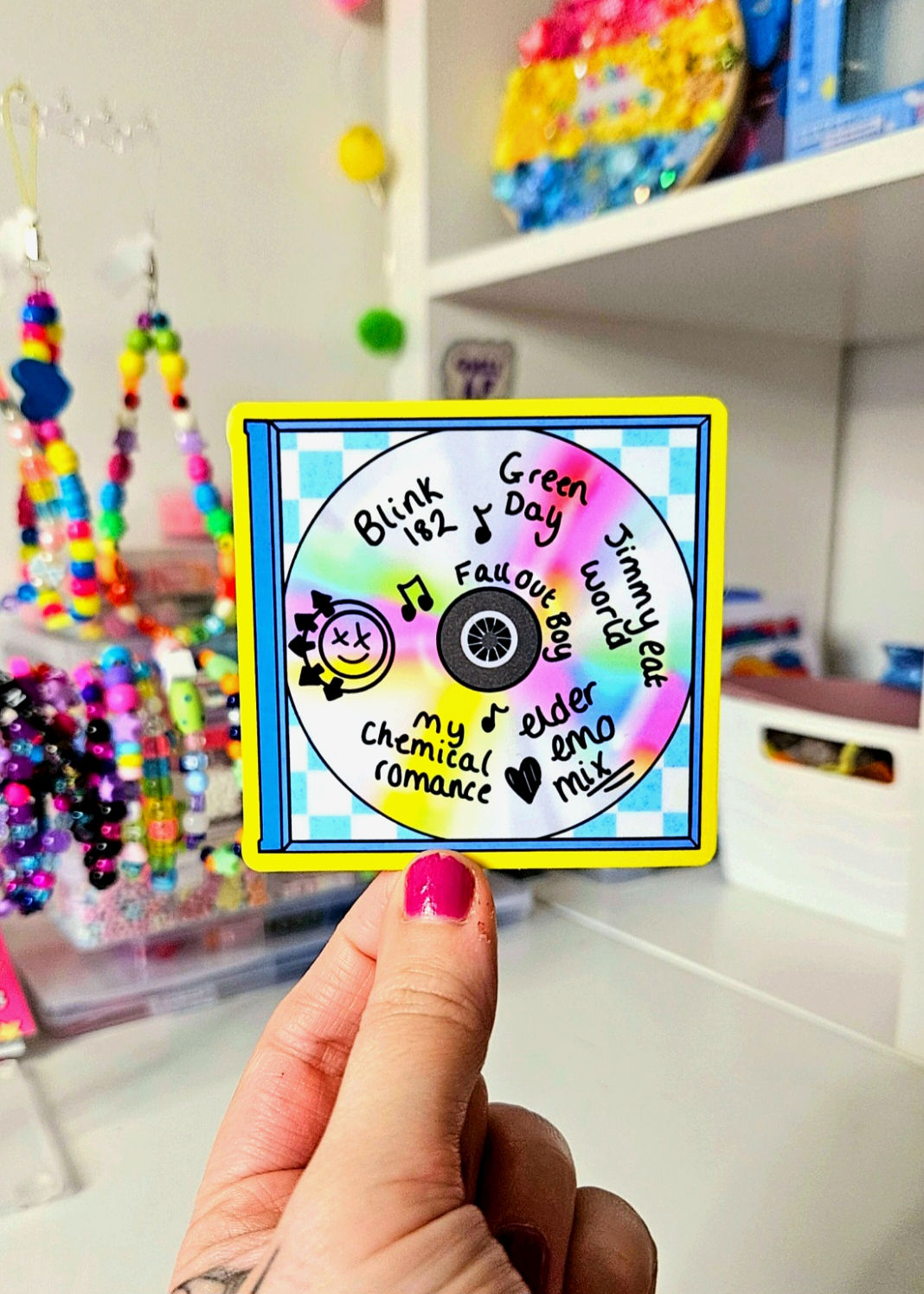 Elder Emo Mix CD Sticker