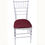 Thumbnail: Chair. Chiavari Clear W/Burgundy Cushion