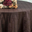Thumbnail: Linen Pintuck 120" Round Chocolate