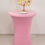 Thumbnail: Spandex Cocktail Table Cover 30" Pink
