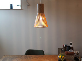 納品事例(vintage bamboo pendant light)