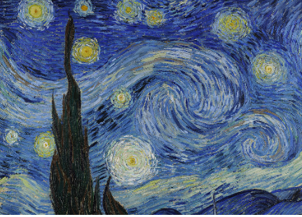 detail from Starry night - Vincent van Gogh