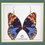 Thumbnail: Blue Pansy Butterfly Earrings